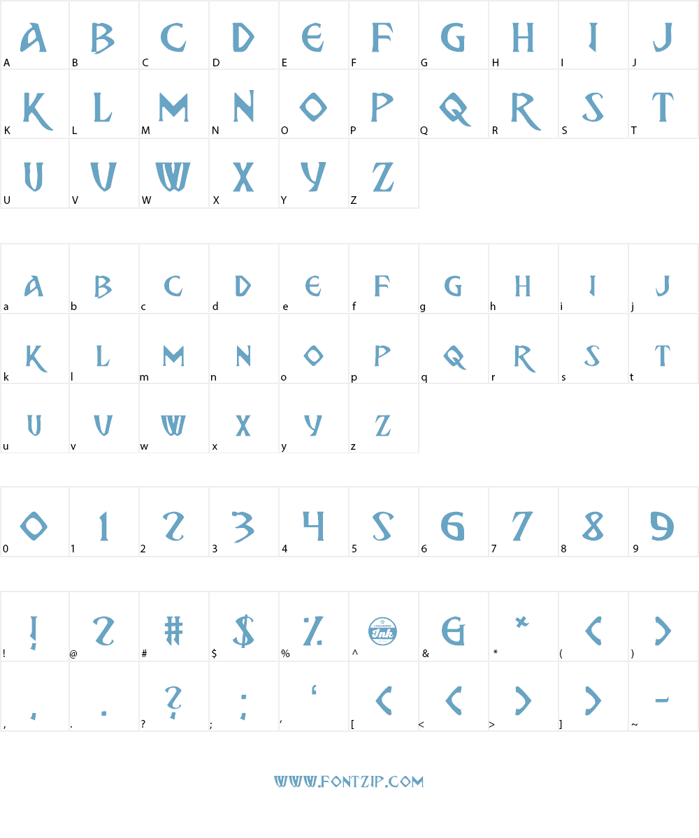 Breathe Fire Font Character